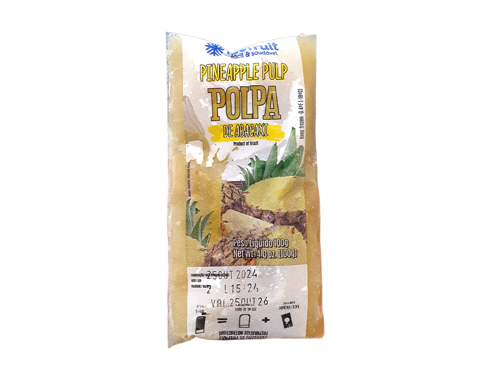 POLPA DE ABACAXI CONGELADA ICEFRUIT 100 G (CX 20 UN)